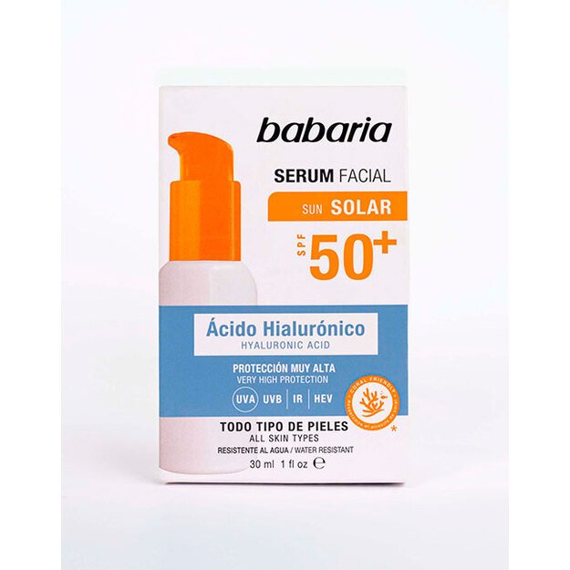 Babaria Veido serumas su hialuronu SPF50 30ml